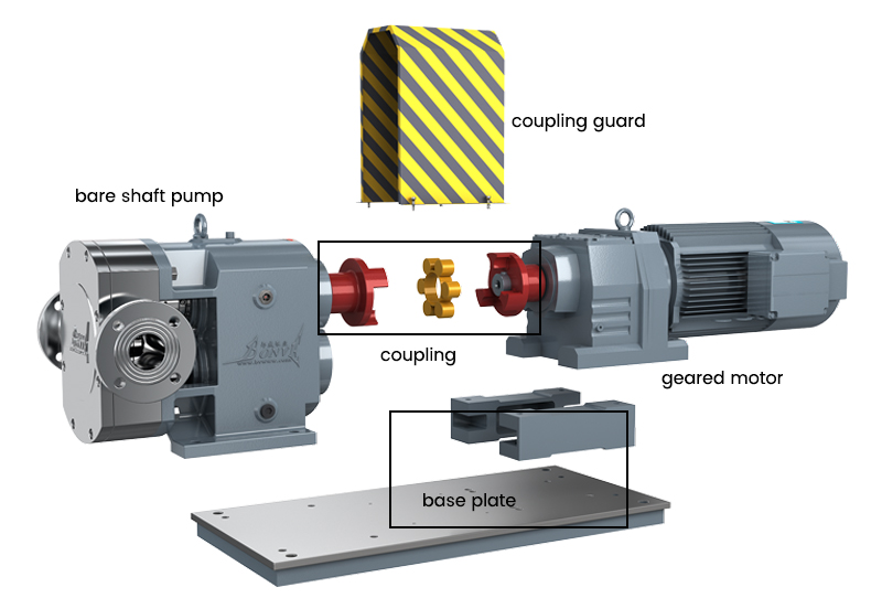 Rotary lobe pumps for dairy application