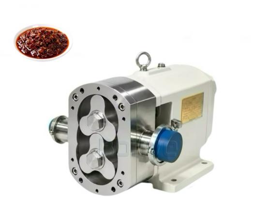 Bomba de lóbulos rotativos de acero inoxidable para transferencia de salsa picante