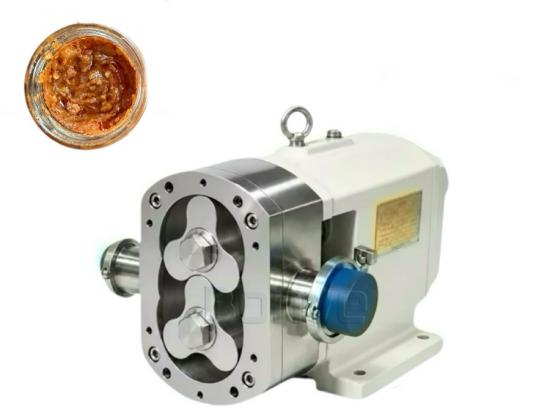 Bomba de lóbulos rotativos de acero inoxidable para transferencia de salsa picante