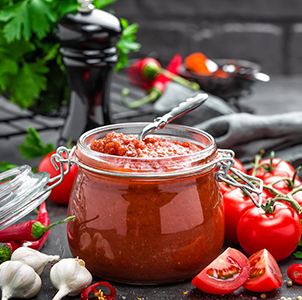 Equipo para la producción de salsa de tomate o tomate.